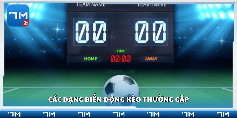 Một số dạng biến động kèo thường gặp