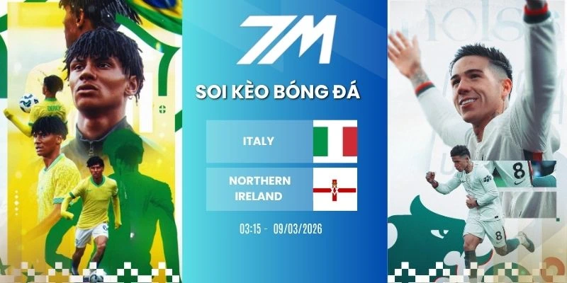Tỷ Lệ Kèo Italy VS Northern Ireland Hôm Nay Ngày 27/03/2026 – Vòng Loại WC